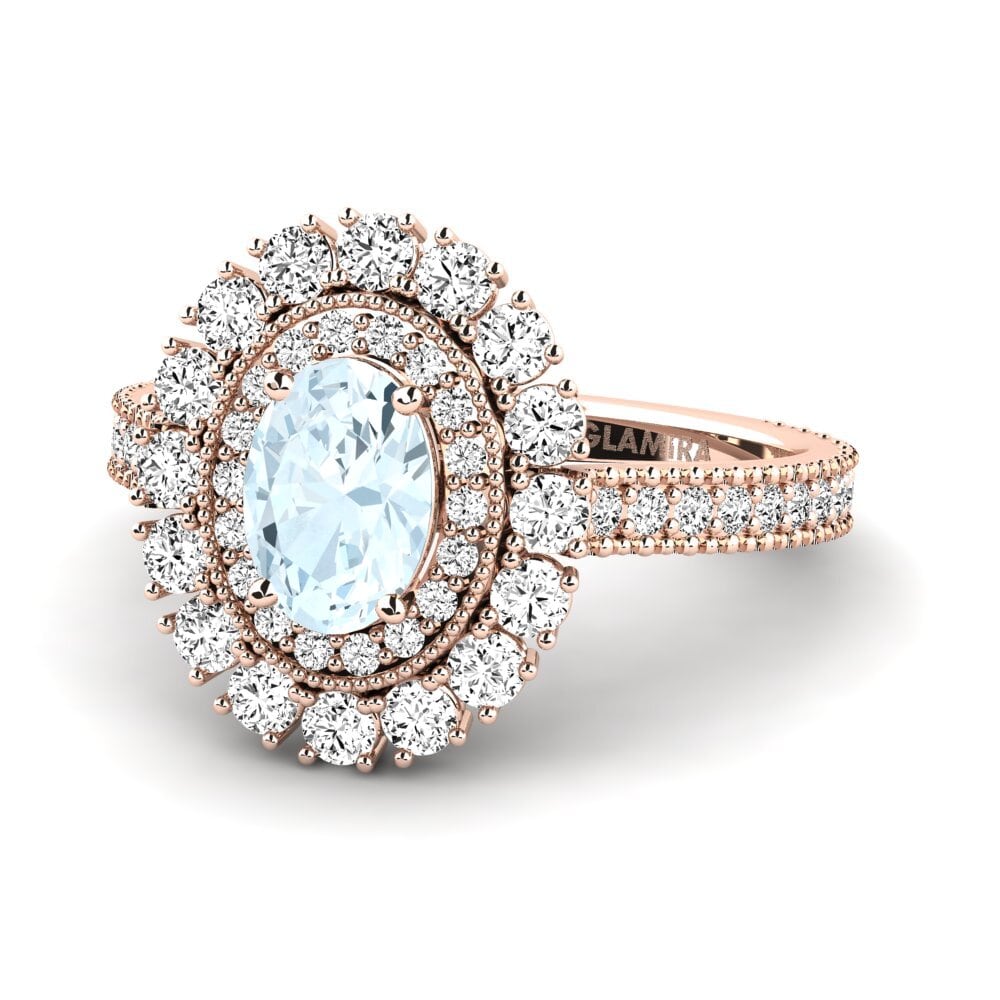 Aquamarine Engagement Ring Lasala