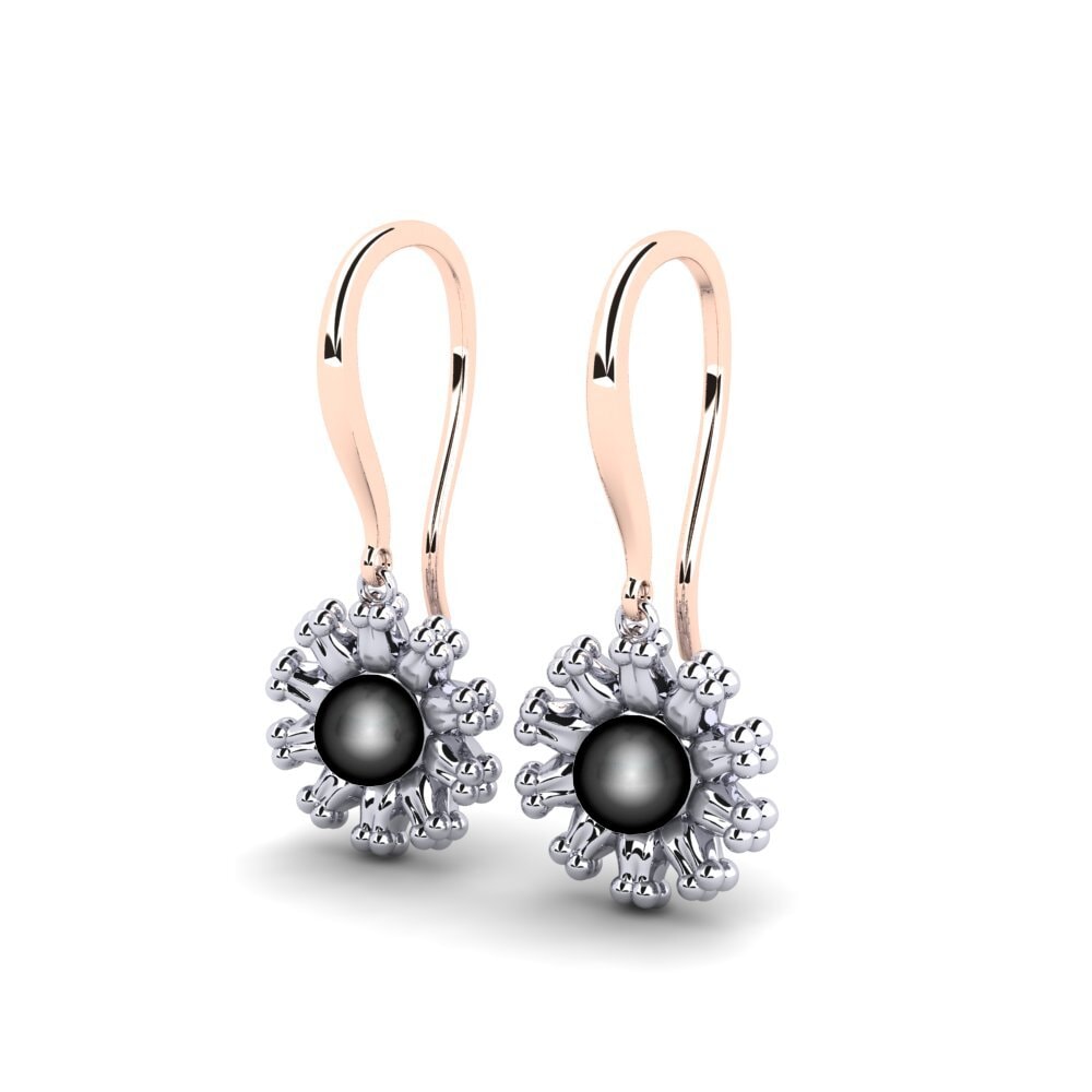 14ct Rose / White Gold Women's Earring Lasivera