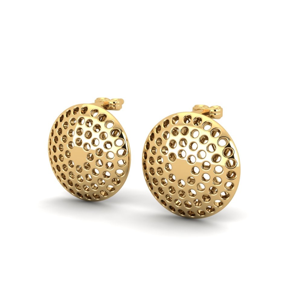 9k Oro Amarillo Pendientes Laticia