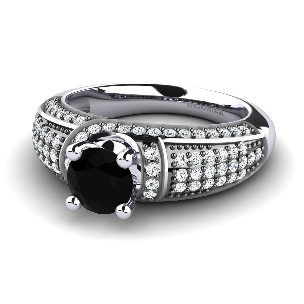 Black Diamond Engagement Ring Latonya