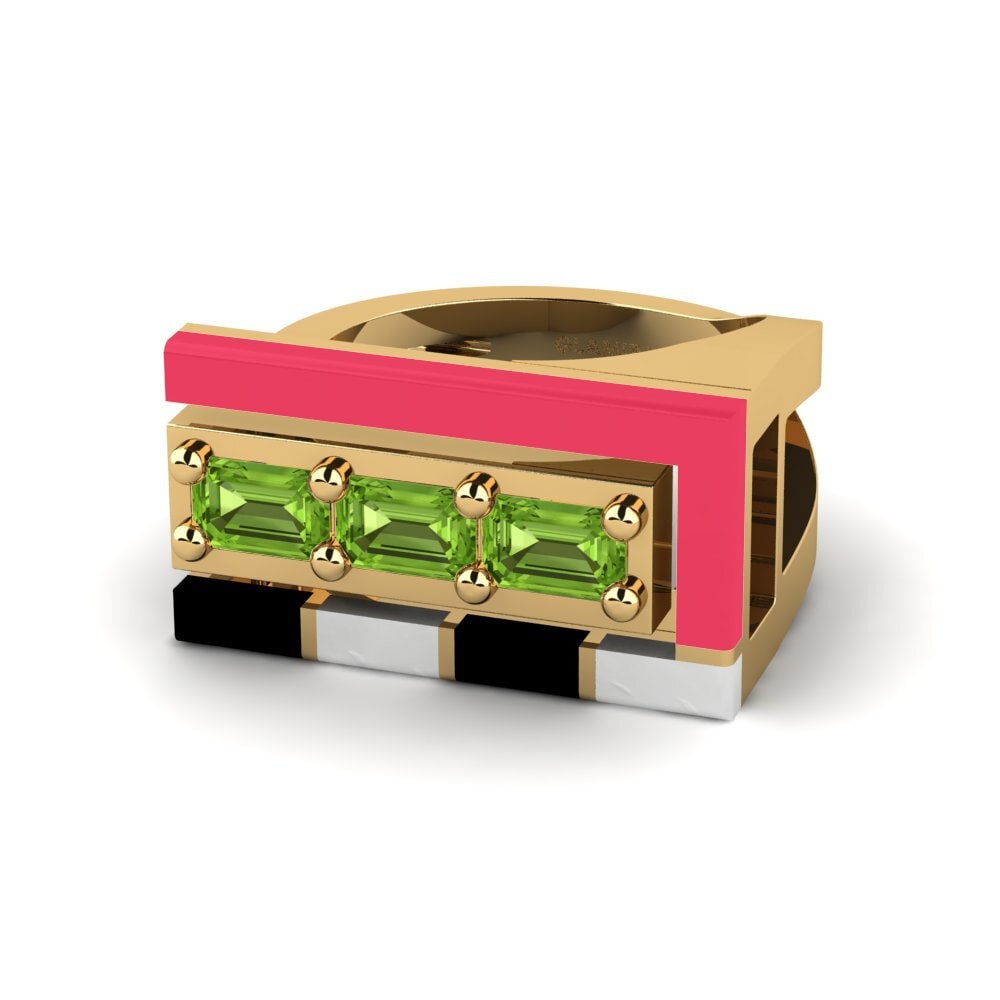 Ringe 3 & 5 Stones Peridot