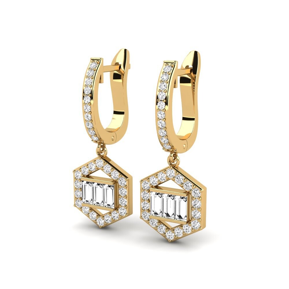 Đá Moissanite Bông tai nữ Laudanum