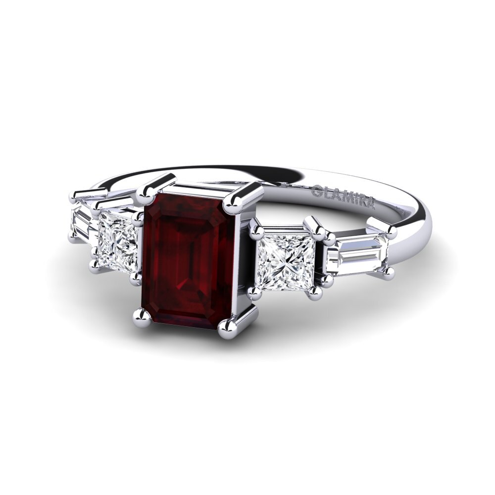 Garnet Engagement Ring Lauralee