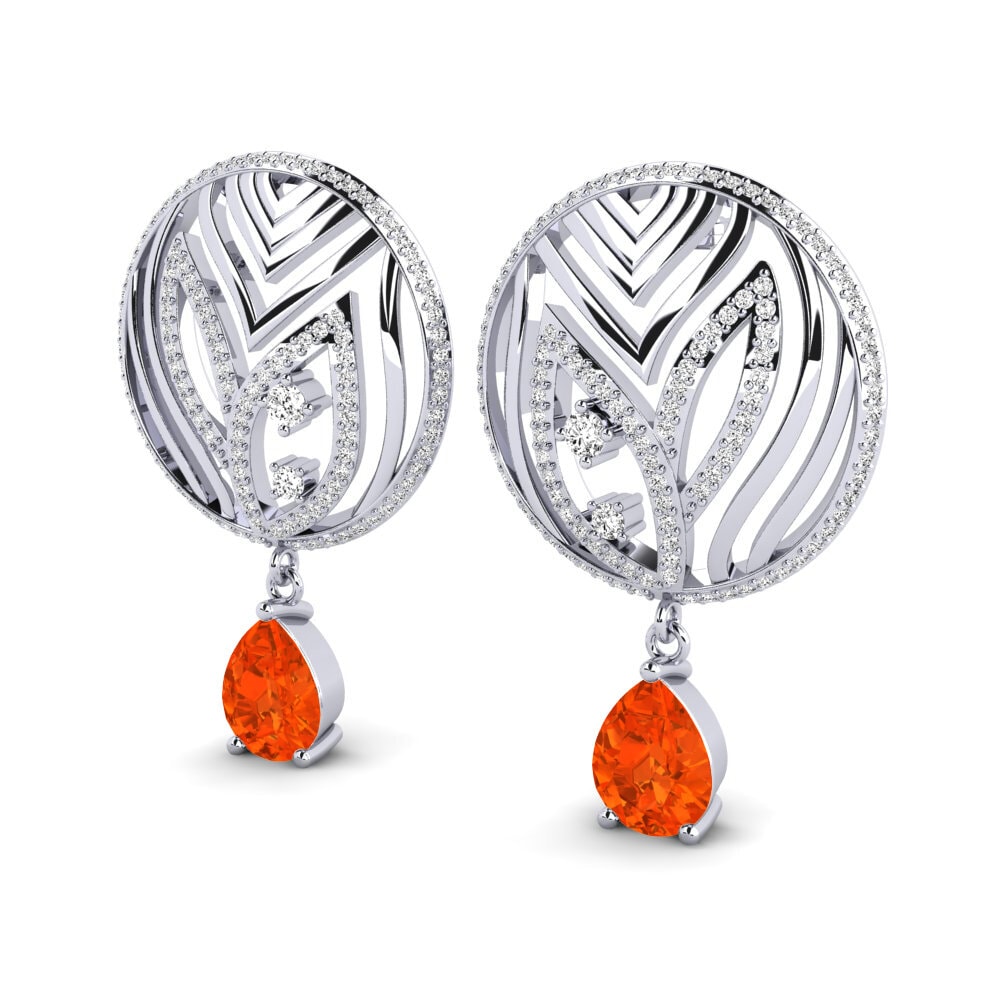 Opale de Feu Boucle d'oreille femme Laurana