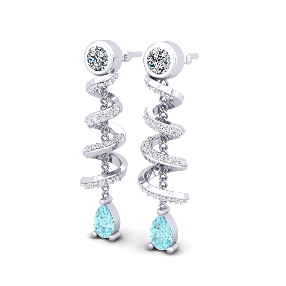 Aquamarine Women's Earring Lavian