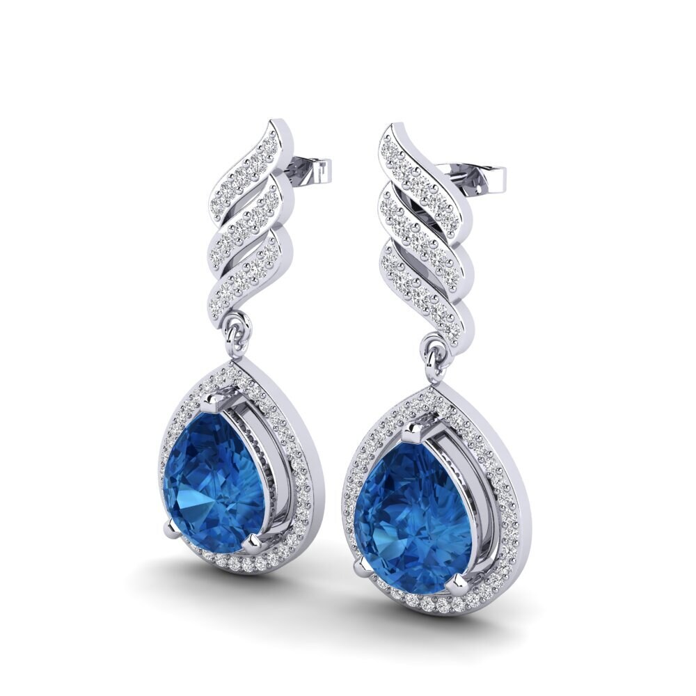 Dark Blue Zirconia Earring Lavonna