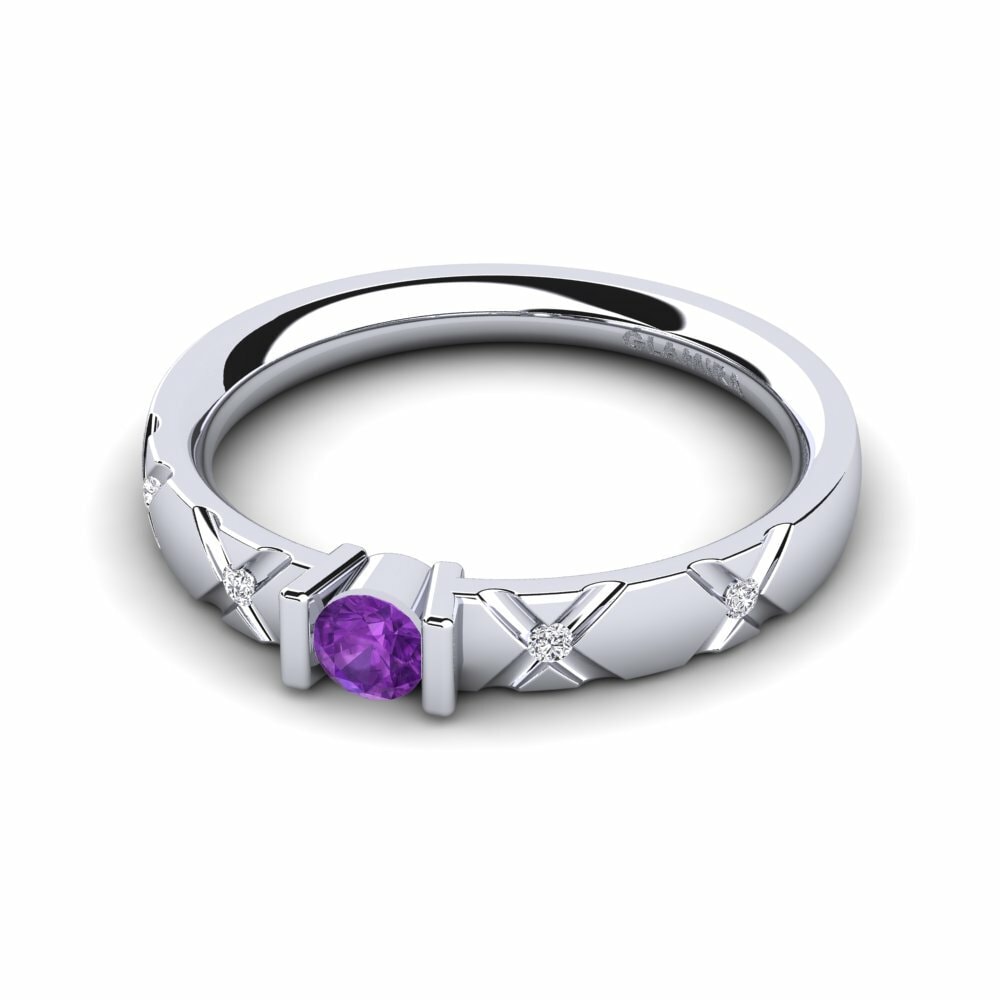 Améthyste Bague de fiançailles Alidia