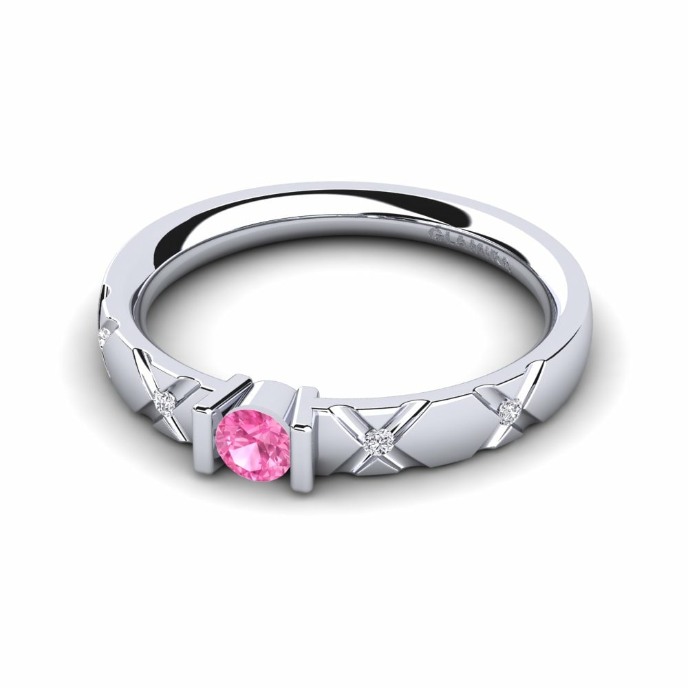 Tension Pink Sapphire Rings