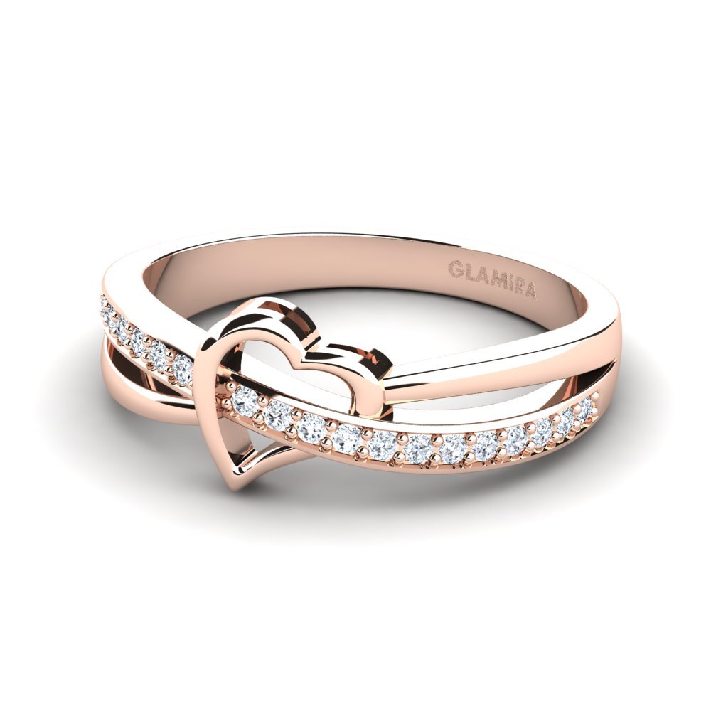 18ct Rose Gold Lab Grown Diamond Ring Amelie
