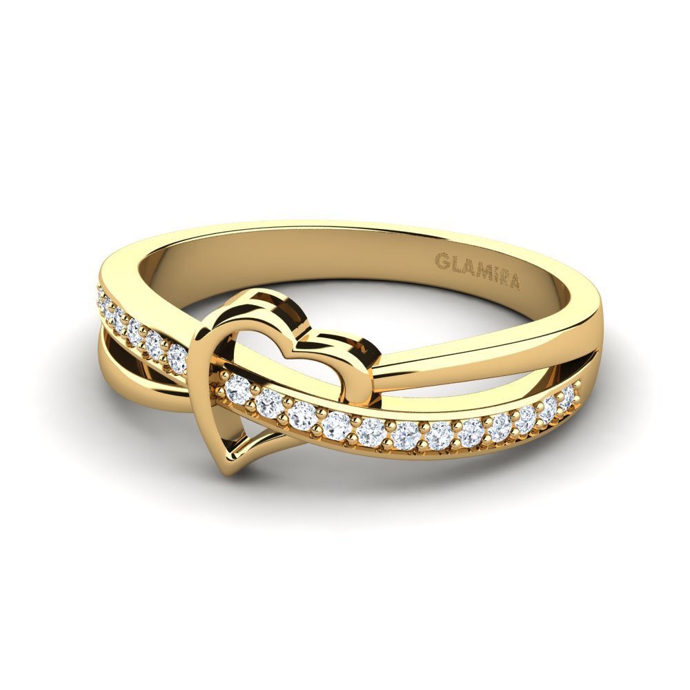 14ct Yellow Gold Lab Grown Diamond Ring Amelie