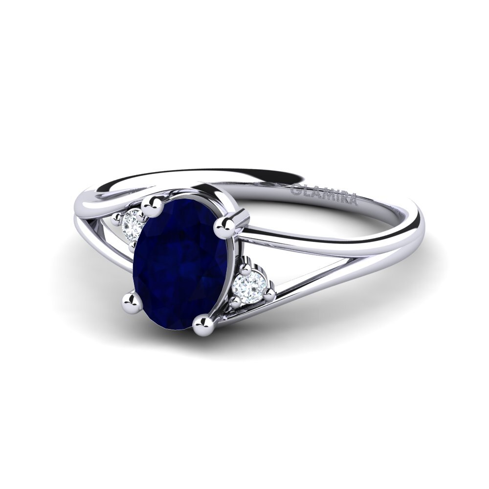 Saphir Verlobungsring Ariel