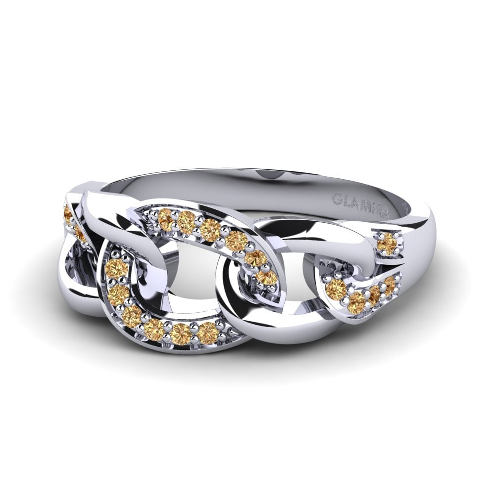 950 Platinum Brown Diamond Ring Arjean