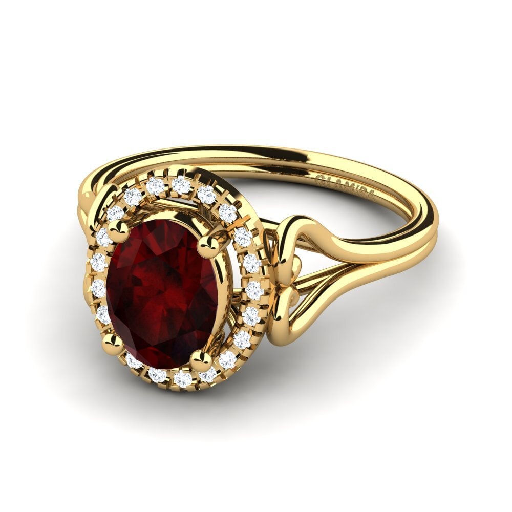 Granate Anillo de compromiso Azalea