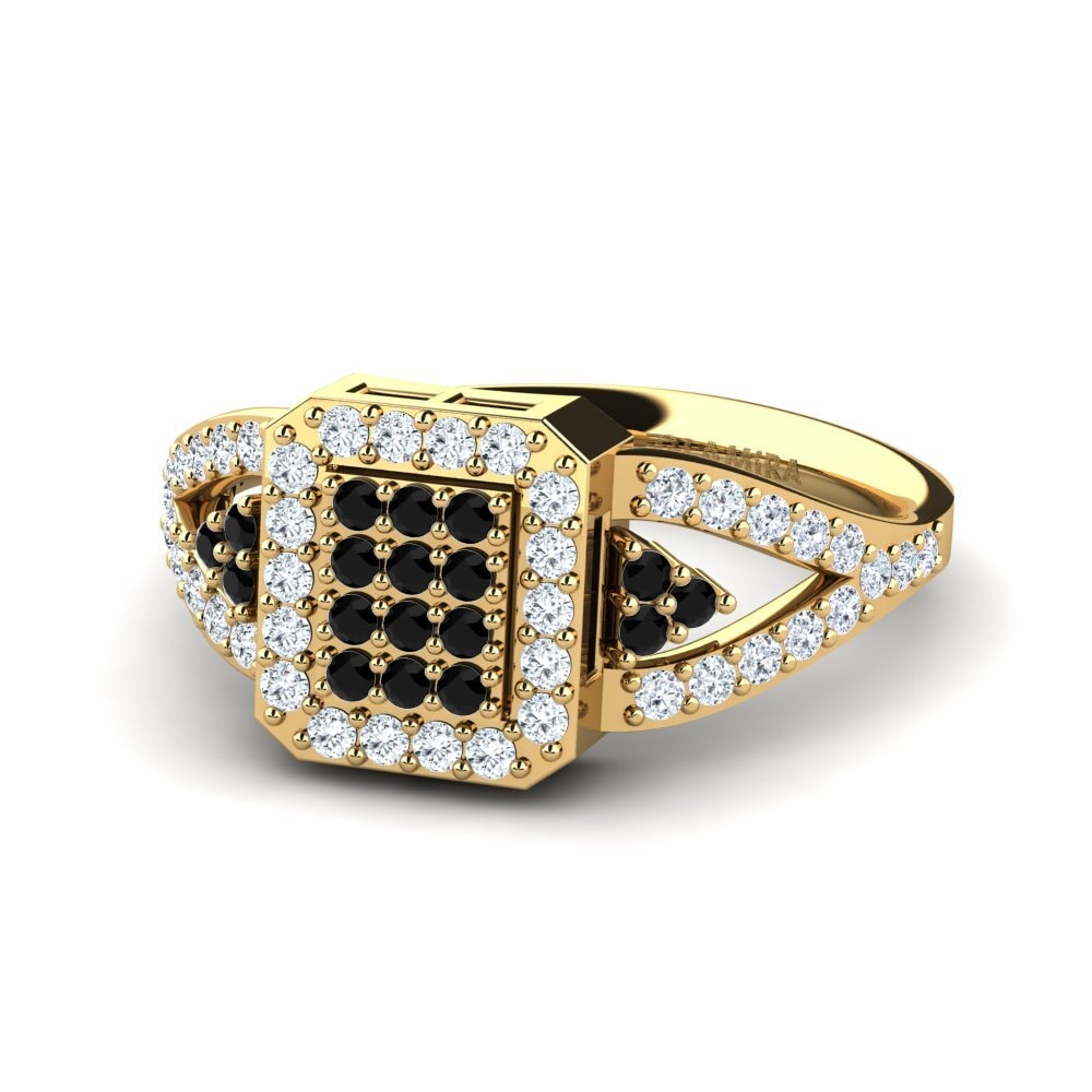 Black Diamond Engagement Ring Barletta