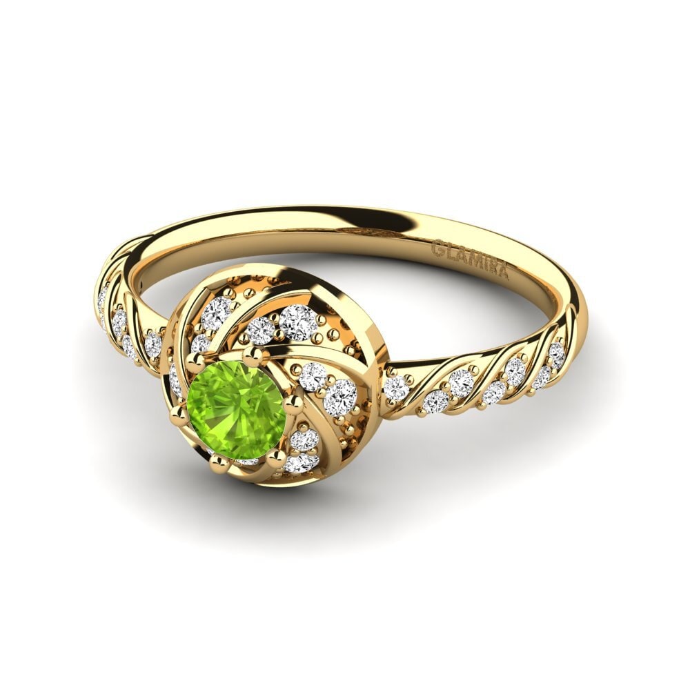 Peridot Engagement Ring Blondene