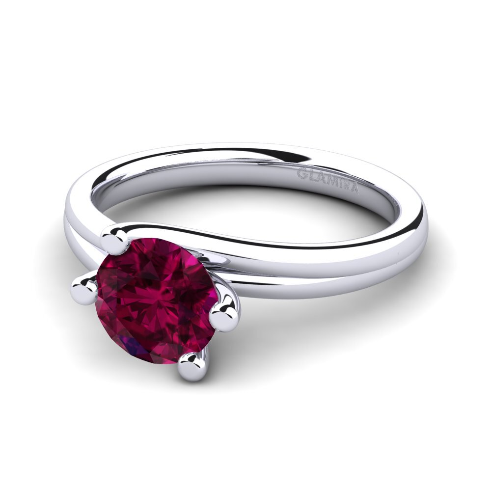Granate Rhodolite Anillo de compromiso Bridal Dream 1.25 crt