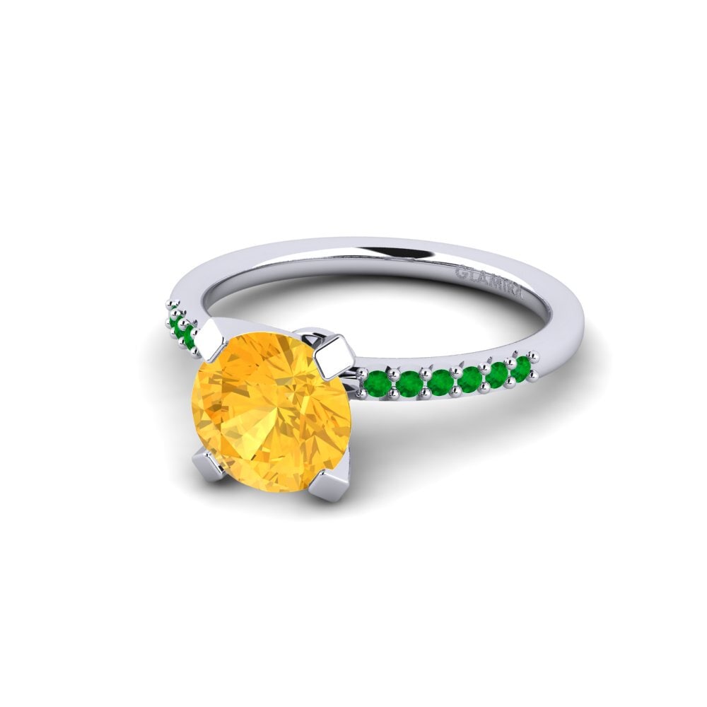 Plata 925 Anillo de compromiso Cadence 1.6 crt