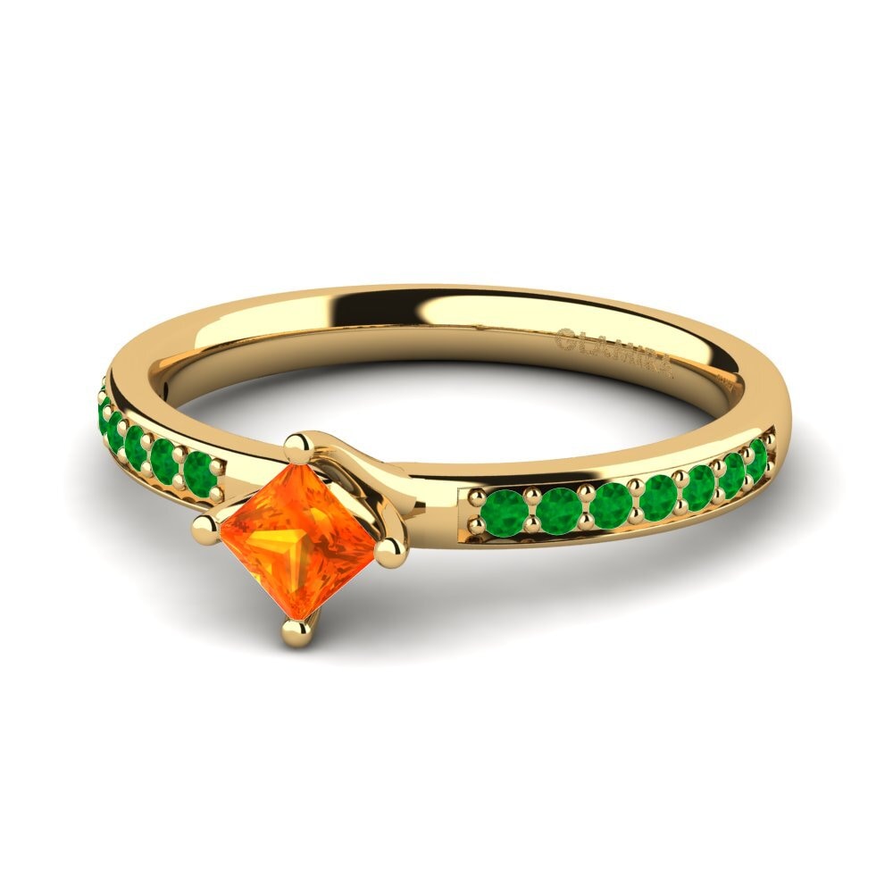 14K Yellow Gold Engagement Ring Dixie