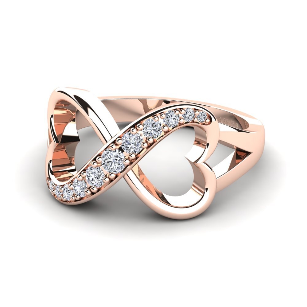 18ct Rose Gold Lab Grown Diamond Ring Endlessheart