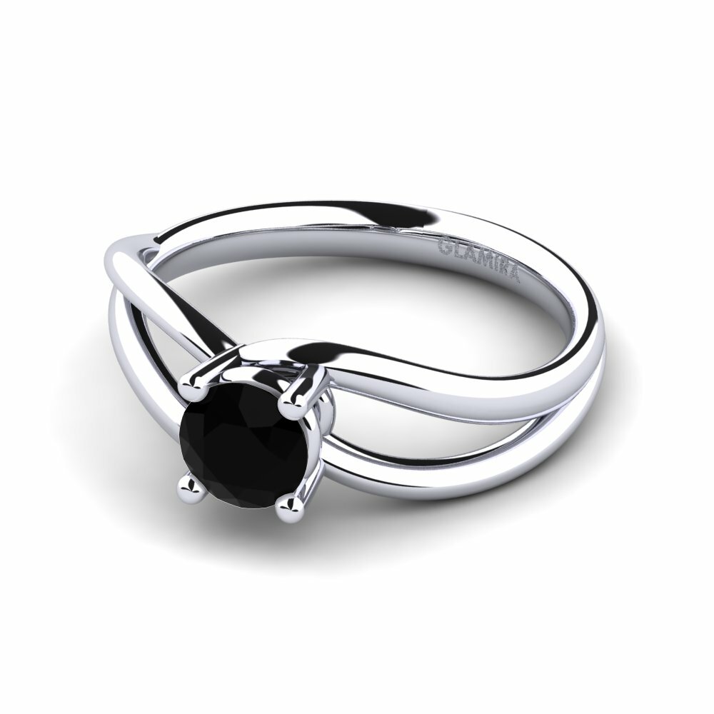 Zwarte Diamant Verlovingsring Federica