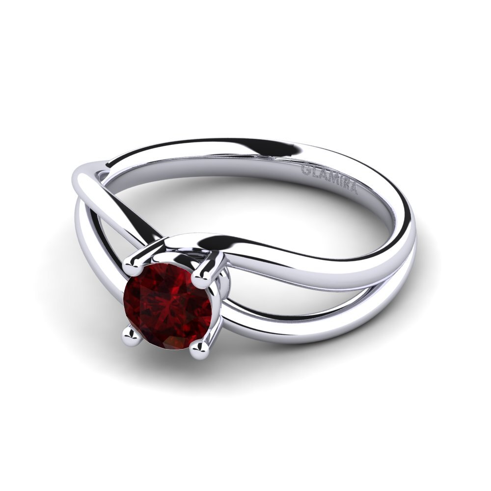 Garnet Engagement Ring Federica
