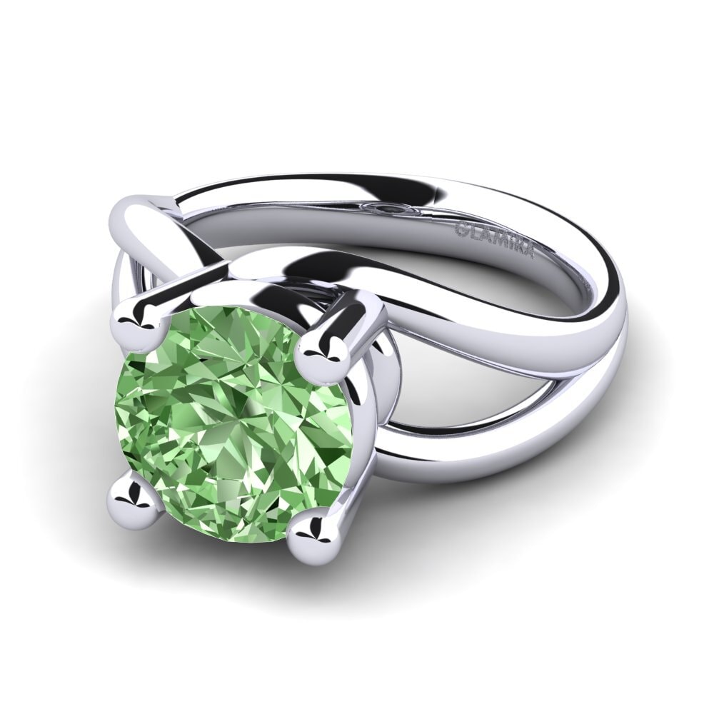 Diamante Verde Anillo de compromiso Federica 3.00 crt