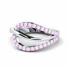 Fashion Pink Sapphire Engagement Rings