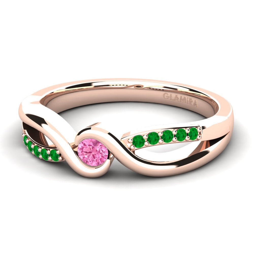 14ct Rose Gold Engagement Ring Dahlia 0.1crt