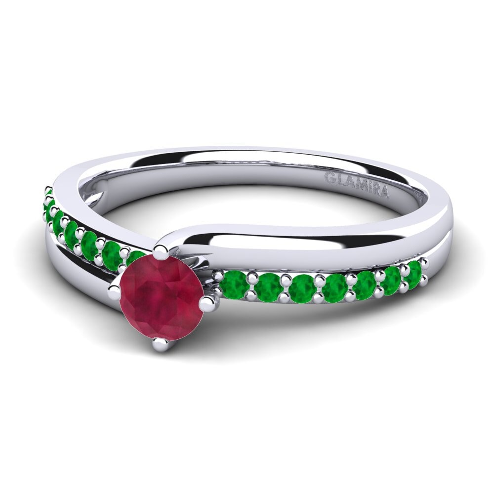 Ruby Diamonds Ring Lia