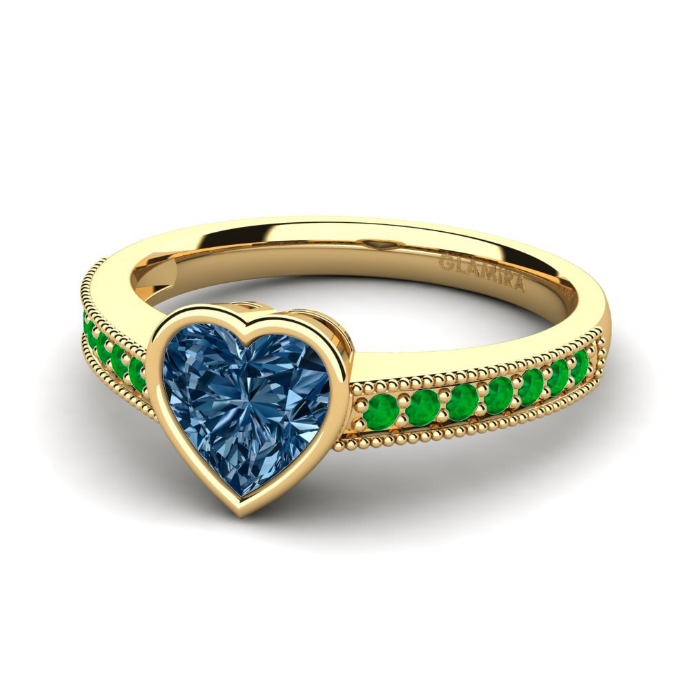 Blue Diamond Engagement Ring Chole