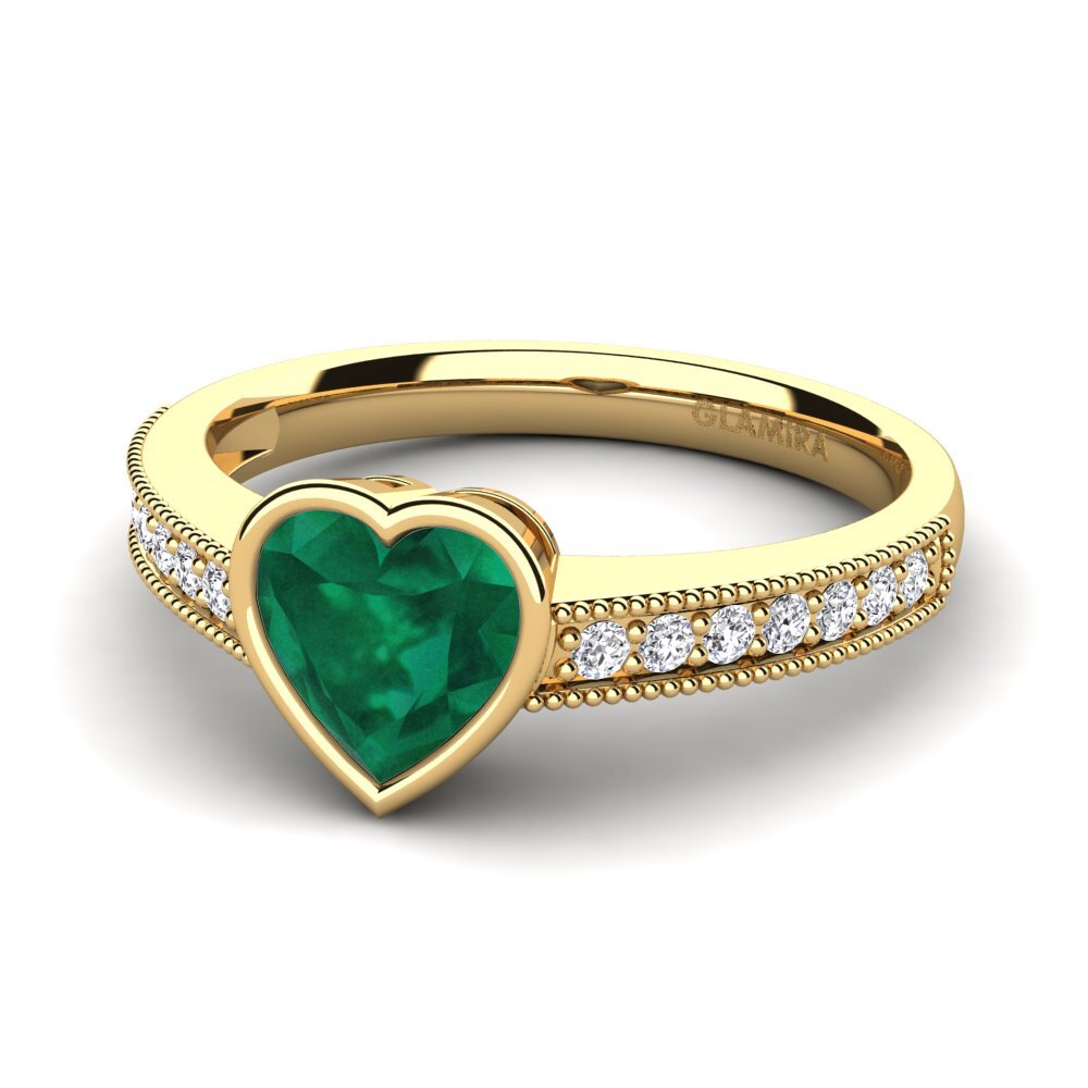 Emerald Engagement Ring Chole
