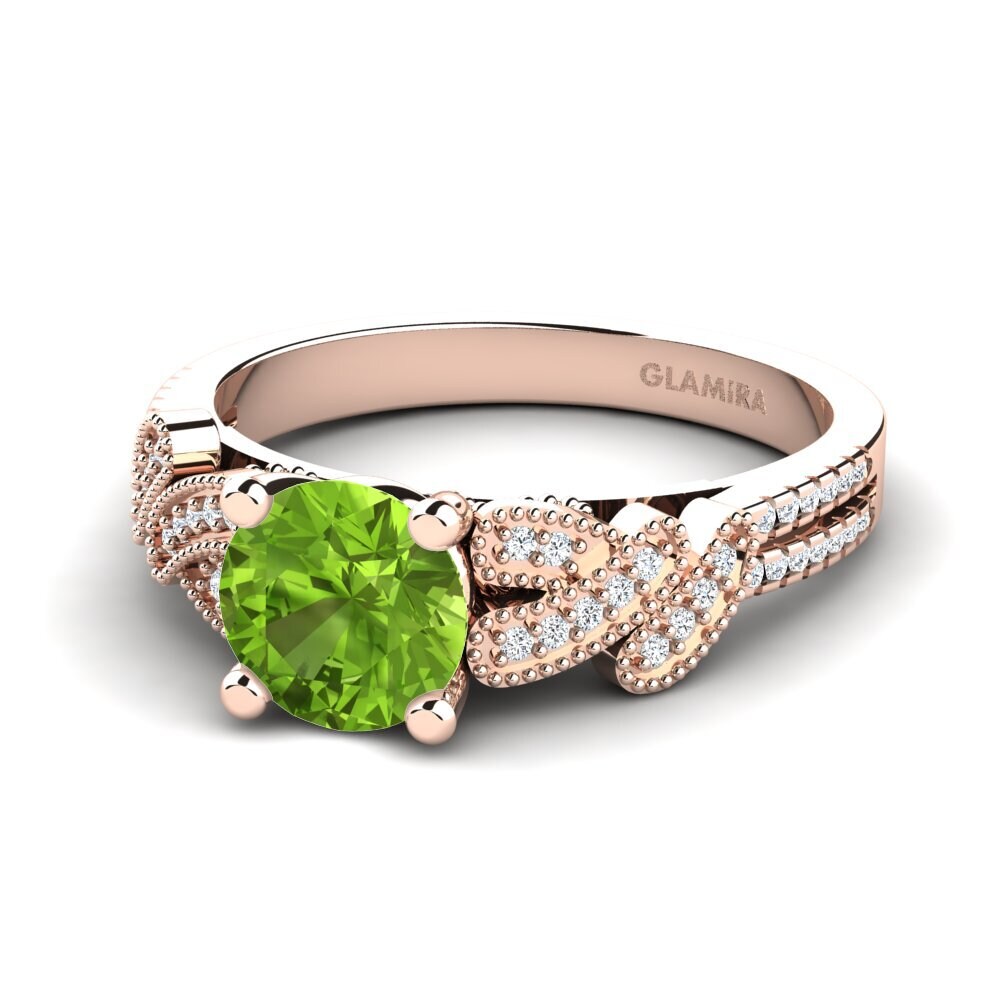 Peridot Engagement Ring Gunilla