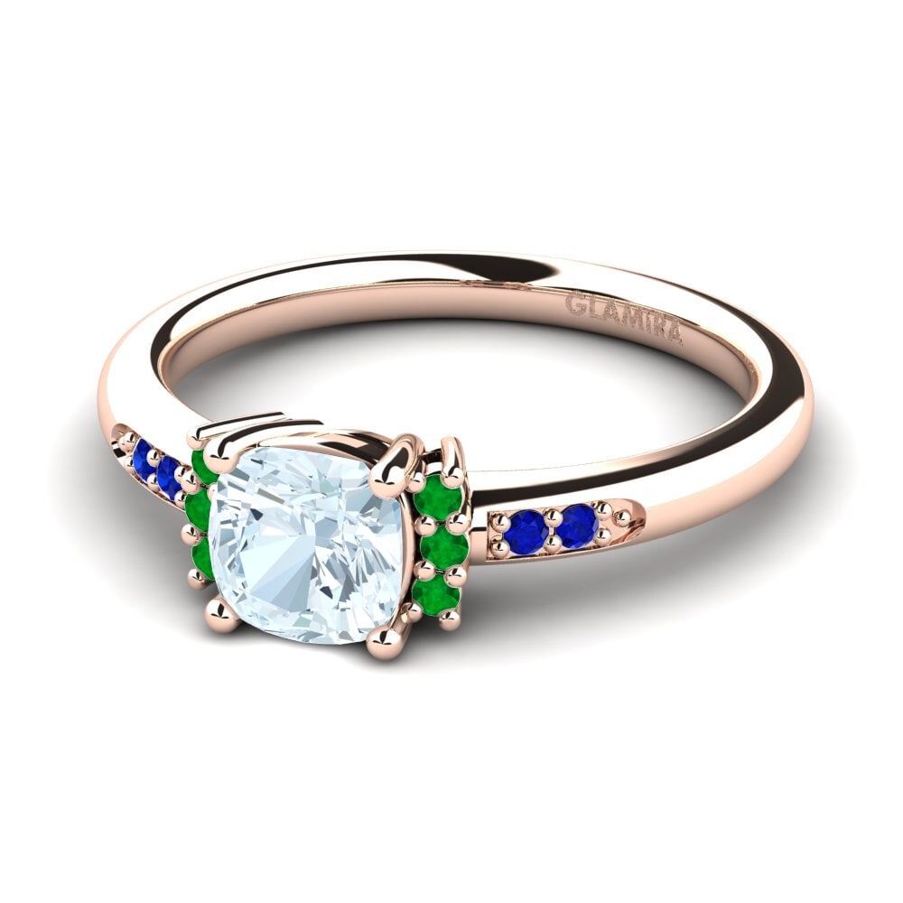 14ct Rose Gold Engagement Ring Lenny