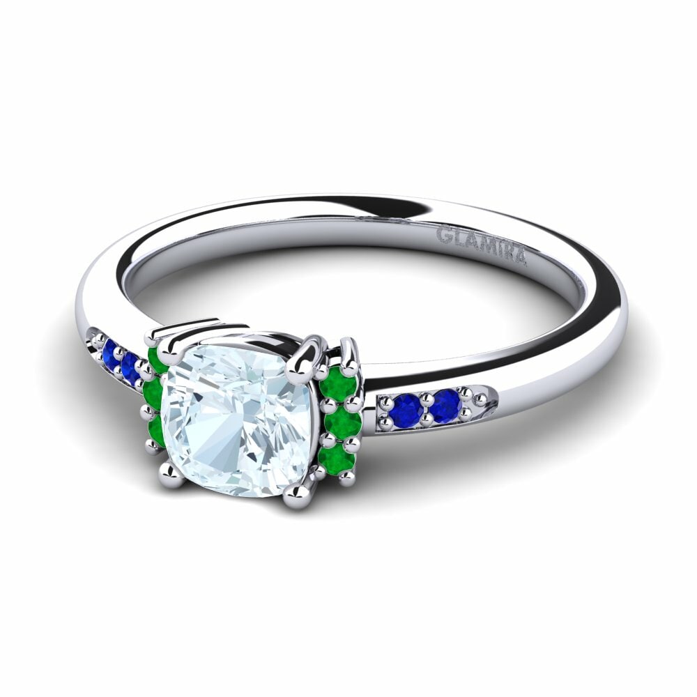 Aquamarine Engagement Ring Lenny