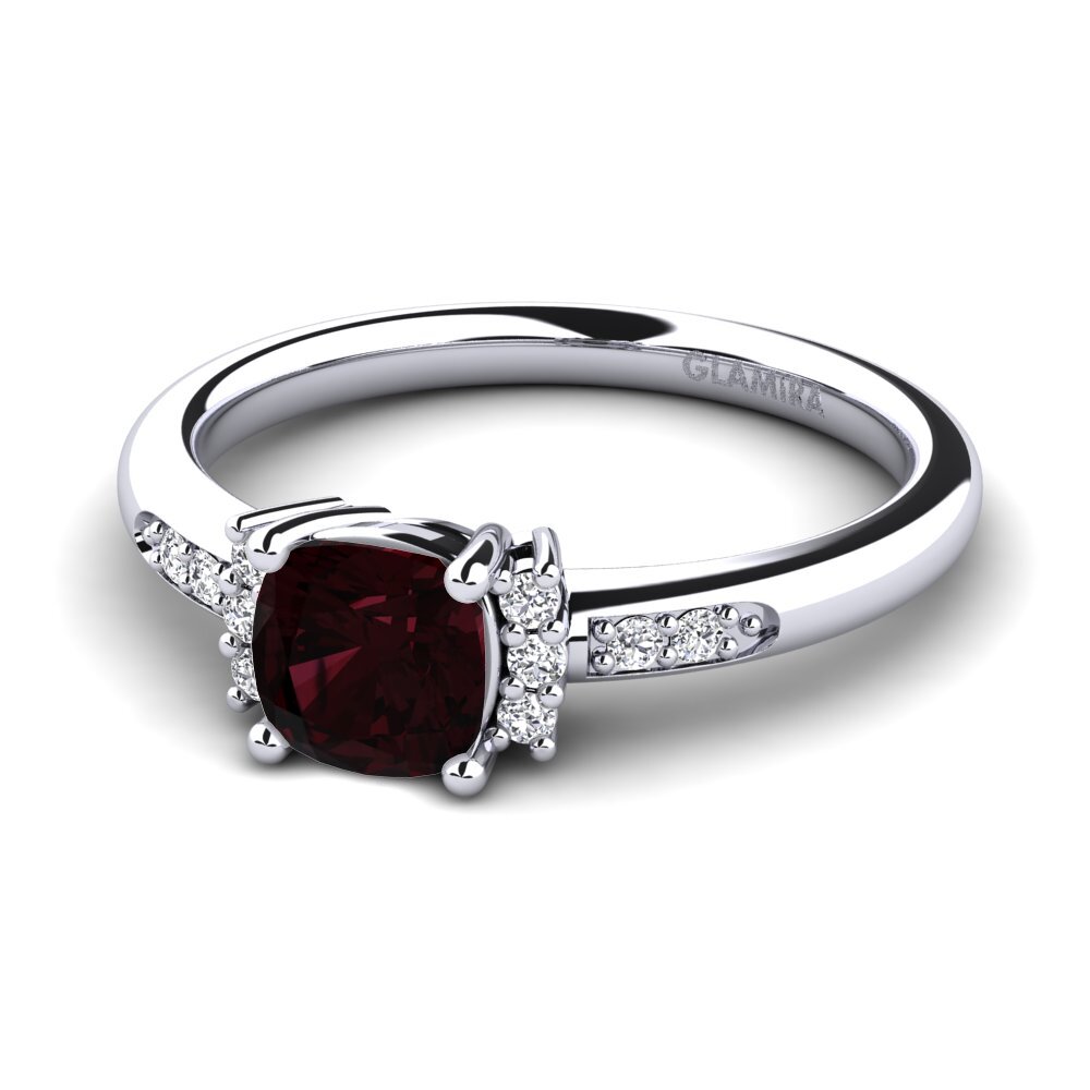 Garnet Engagement Ring Lenny