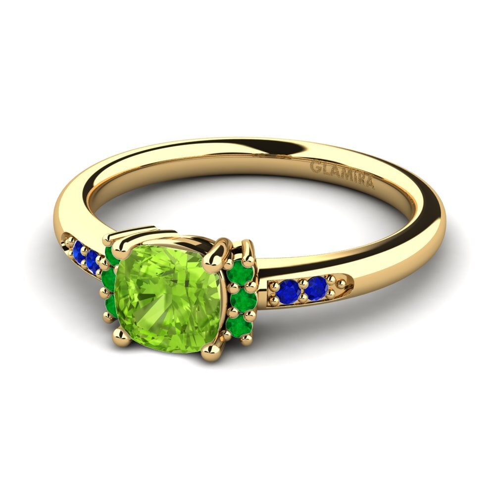 14K Yellow Gold Engagement Ring Lenny