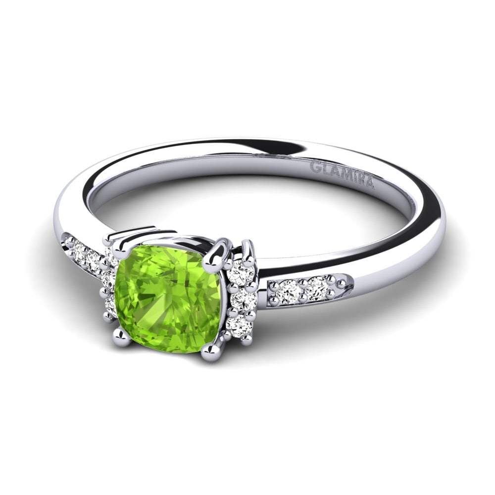 Peridoto Anillo de compromiso Lenny