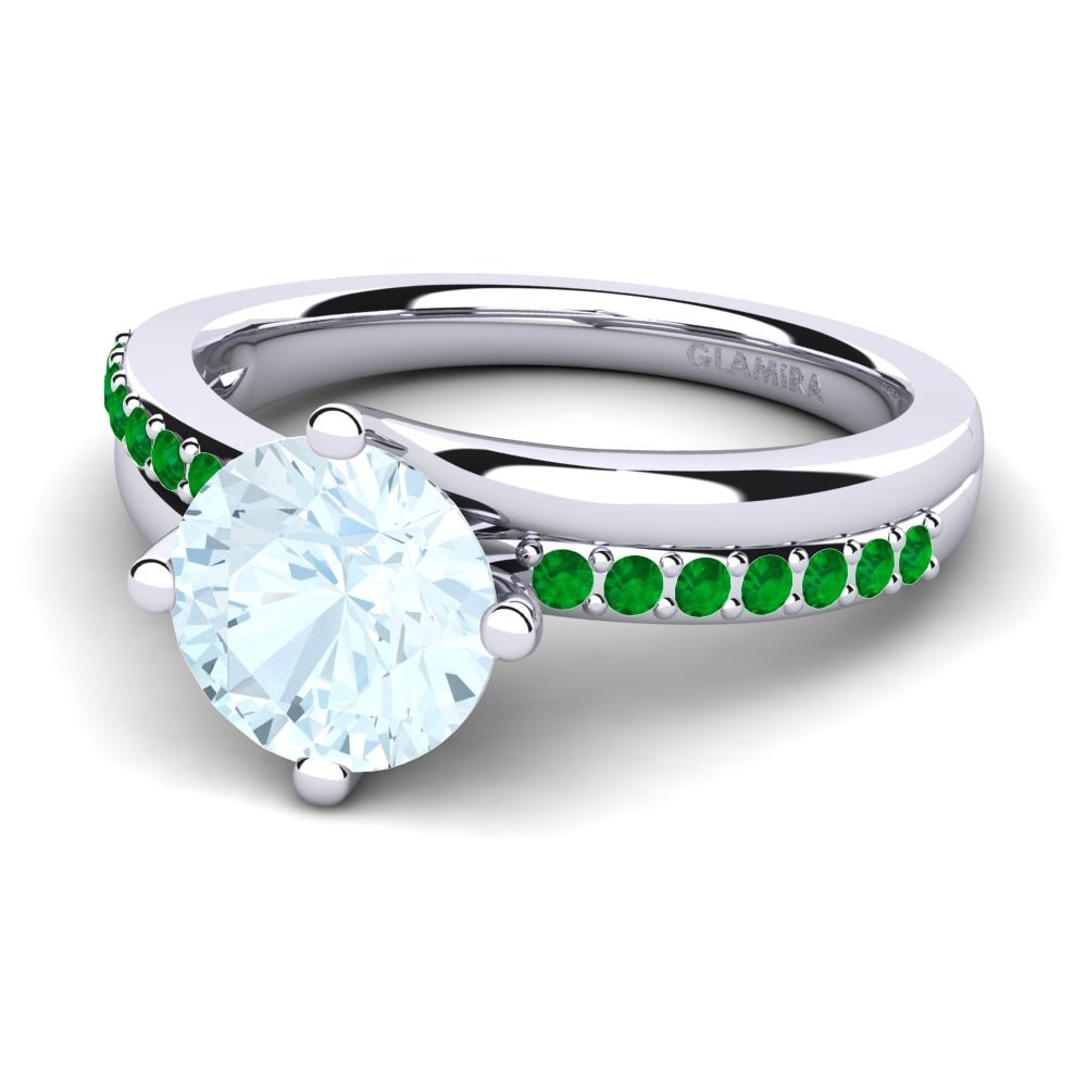Aquamarine Engagement Ring Lia 2.0crt
