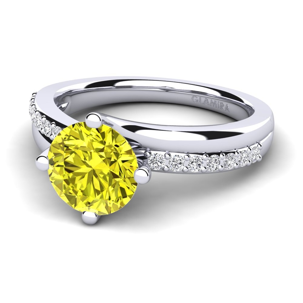 Yellow Diamond Engagement Ring Lia 2.0 crt