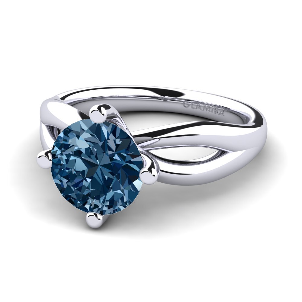Blue Diamond Engagement Ring Layla 2.0 crt