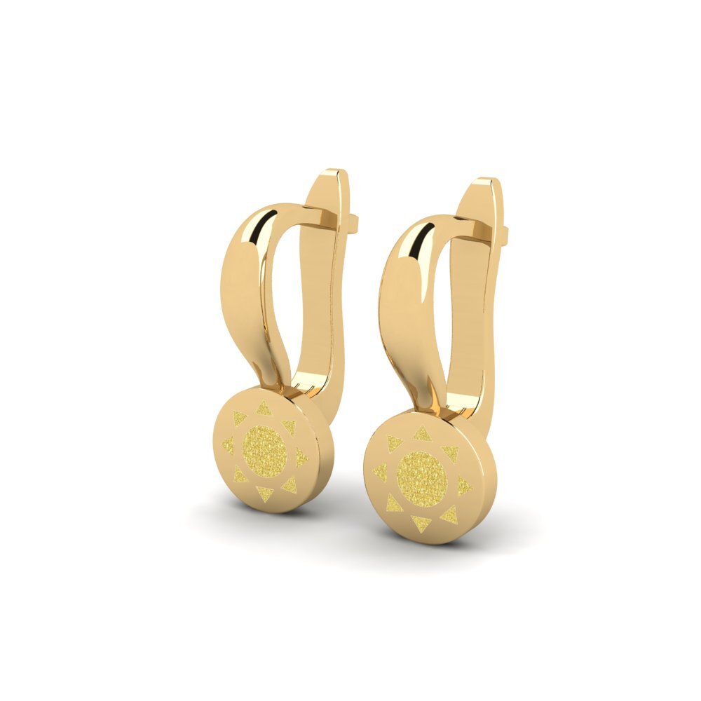 14k Oro Amarillo Pendiente para Niño Ledig