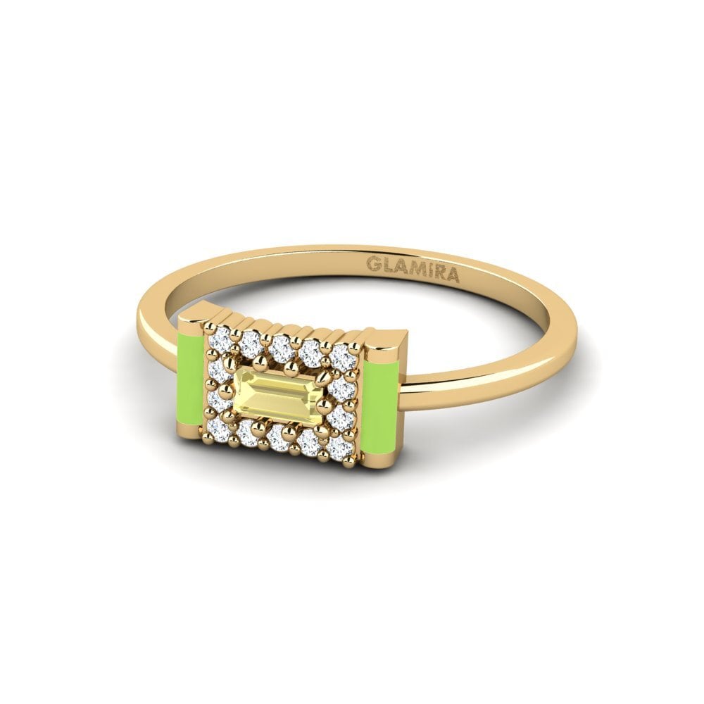 Zafiro amarillo Anillo Ledyard