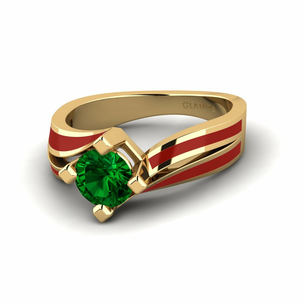 Bagues de fiançailles Zircone Vert Créations Solitaires