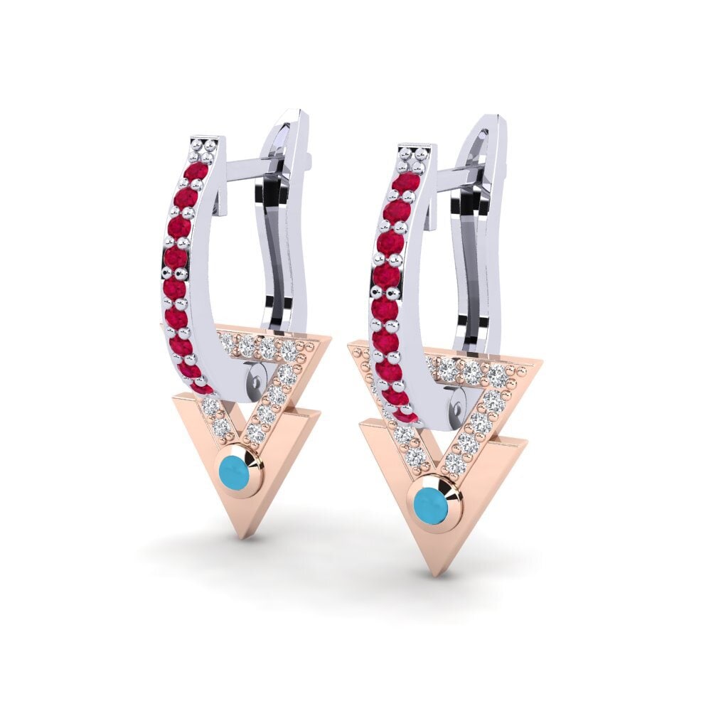 14k White & Rose Gold Women's Earring Legislation