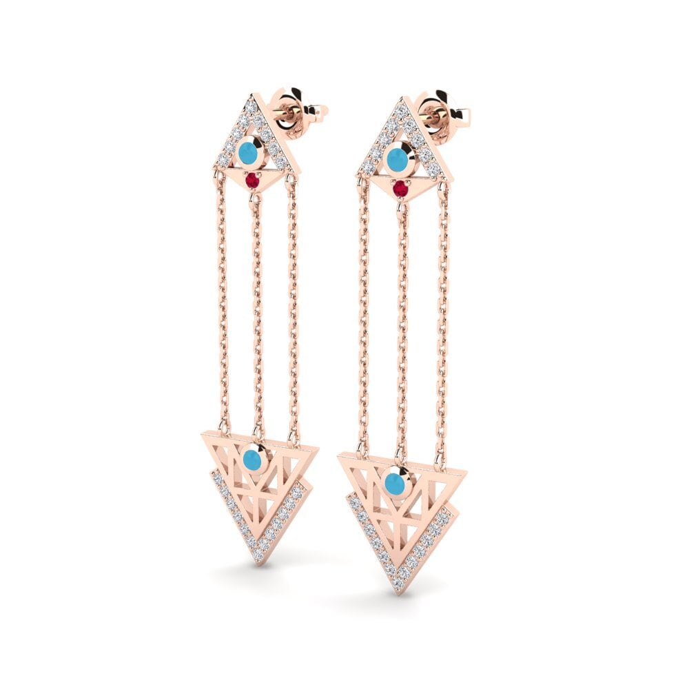 14k Rose Gold Women's Earring Legislative