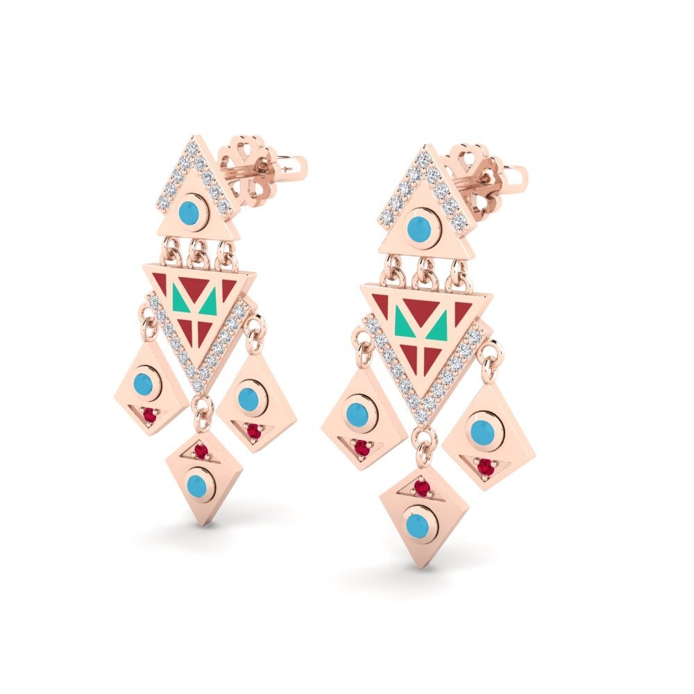 14k Rose Gold Women's Earring Legislator