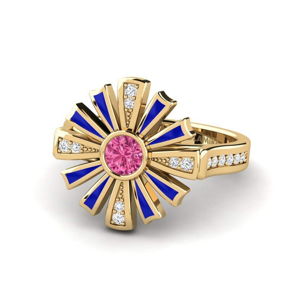 Bagues Tourmaline Rose Floral