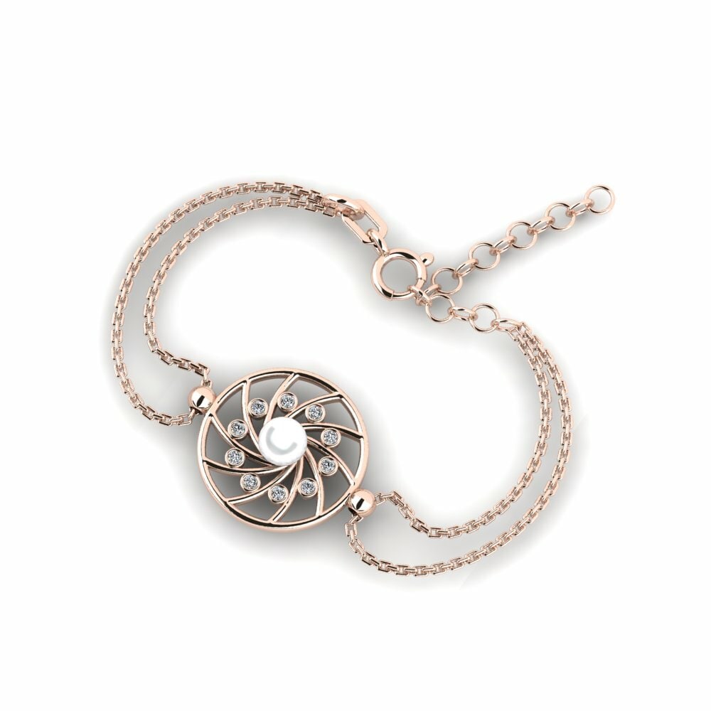 18k Oro Rosa Pulsera de Mujer Lehteb
