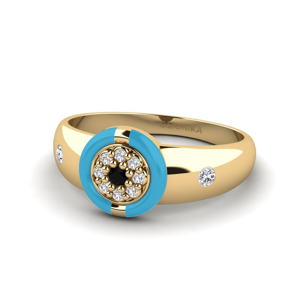 Schwarzer Saphir Ring Leipsic