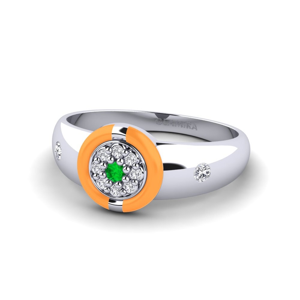 Weiß-Silber Ring Leipsic